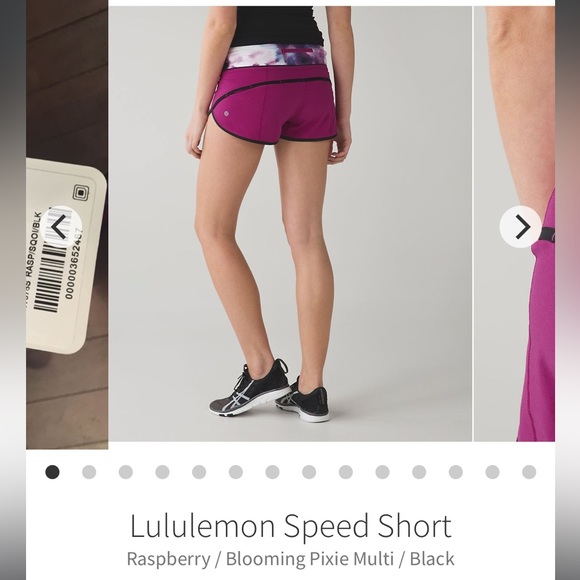 Lululemon Speed Short Size 10 Raspberry Pink - Picture 2 of 10